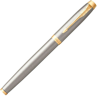 Ручка перьев. Parker IM Core F321 (CW1931649) Brushed Metal GT F сталь нержавеющая подар.кор. - купить недорого с доставкой в интернет-магазине