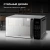 Микроволновая Печь Hyundai HYM-D2076 20л. 700Вт черный - купить недорого с доставкой в интернет-магазине