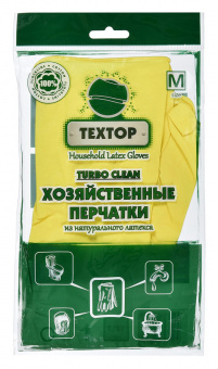Перчатки латексные Textop Turbo Clean M (упак.:1 пара) (T817) - купить недорого с доставкой в интернет-магазине
