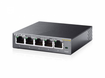 Коммутатор TP-Link TL-SG105E (L2) 5x1Гбит/с настраиваемый - купить недорого с доставкой в интернет-магазине