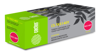 Картридж лазерный Cactus CS-TK5140Y TK-5140Y желтый (5000стр.) для Kyocera Ecosys M6030cdn/M6530cdn/P6130cdn - купить недорого с доставкой в интернет-магазине