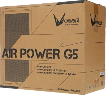 Корпус Formula Air Power G5 черный без БП ATX 5x120mm 3x140mm 1xUSB3.0 1xUSB3.1 audio bott PSU - купить недорого с доставкой в интернет-магазине