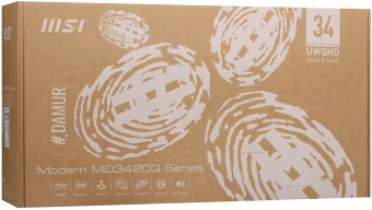 Монитор MSI 34" Modern MD342CQP черный VA LED 21:9 HDMI M/M матовая HAS Piv 3500:1 300cd 178гр/178гр 3440x1440 120Hz DP UW USB 8.05кг - купить недорого с доставкой в интернет-магазине