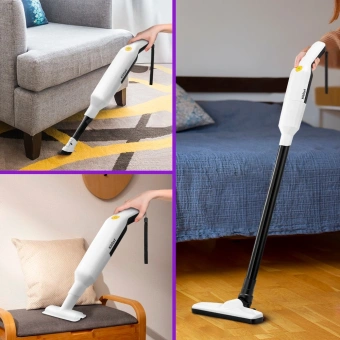 Пылесос ручной Kitfort КТ-5179 120Вт белый/черный - купить недорого с доставкой в интернет-магазине