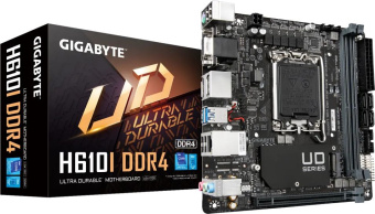Материнская плата Gigabyte H610I DDR4 Soc-1700 Intel H610 2xDDR4 mini-ITX AC`97 8ch(7.1) GbLAN+VGA+HDMI+DP - купить недорого с доставкой в интернет-магазине