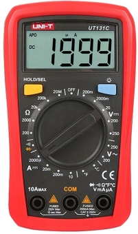 Мультиметр Uni-T UT131C цифровой красный/черный - купить недорого с доставкой в интернет-магазине