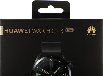 Смарт-часы Huawei Watch GT 3 JPT-B29 46мм 1.43" AMOLED корп.черный рем.черный разм.брасл.:140-210мм (55028464) - купить недорого с доставкой в интернет-магазине