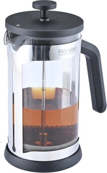 Френч-пресс Rondell Brando RDS-2026 0.6л черный/стальной - купить недорого с доставкой в интернет-магазине