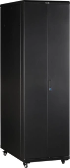 Шкаф коммутационный Lanmaster (TWT-CBB-37U-6X10-P1) напольный 37U 600x1000мм пер.дв.перфор. задн.дв.перфор.2-хст. 800кг черный IP20 сталь - купить недорого с доставкой в интернет-магазине