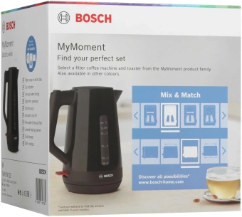 Чайник электрический Bosch TWK1M123 1.7л. 2400Вт черный корпус: пластик - купить недорого с доставкой в интернет-магазине
