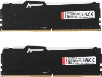 Память DDR5 2x16GB 5200MHz Kingston KF552C40BBAK2-32 Fury Beast RGB RTL Gaming PC5-41600 CL40 DIMM 288-pin 1.25В single rank с радиатором Ret - купить недорого с доставкой в интернет-магазине