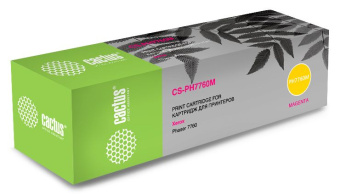 Картридж лазерный Cactus CS-PH7760Y 106R01162 желтый бар.в компл. (25000стр.) для Xerox Phaser 7760/7760dn/7760dx/7760dxf - купить недорого с доставкой в интернет-магазине