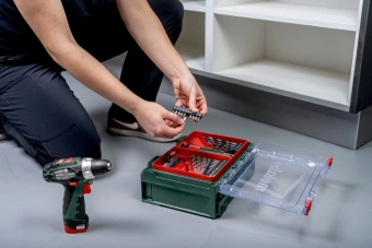 Дрель-шуруповерт Metabo Powermaxx BS Basic Set аккум. патрон:быстрозажимной (кейс в комплекте) (600080710) - купить недорого с доставкой в интернет-магазине