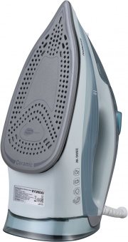 Утюг Hyundai H-SI01340 2800Вт голубой/белый - купить недорого с доставкой в интернет-магазине