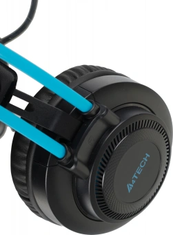 Наушники с микрофоном A4Tech Fstyler FH200i серый/синий 1.8м накладные оголовье (FH200I BLUE) - купить недорого с доставкой в интернет-магазине
