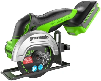 Углошлифовальная машина Greenworks GD24UCS 20000об/мин рез.шпин.:M6 d=76мм (3402007) - купить недорого с доставкой в интернет-магазине