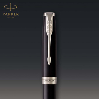 Ручка перьев. Parker Sonnet Core F539 (1931500) LaqBlack СT M сталь нержавеющая подар.кор. - купить недорого с доставкой в интернет-магазине