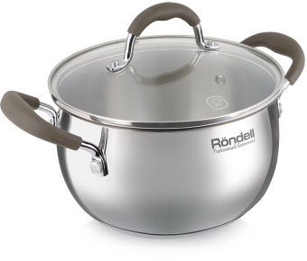 Кастрюля Rondell Konzept RDS-1229 3.3л. d=20см (с крышкой) стальной - купить недорого с доставкой в интернет-магазине
