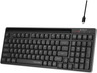 Клавиатура A4Tech FBX70C черный USB беспроводная BT/Radio slim - купить недорого с доставкой в интернет-магазине
