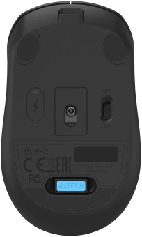 Мышь A4Tech Fstyler FG15CS Air2 черный оптическая 1200dpi silent беспров. USB для ноутбука 3but (FG15CS AIR2 BLACK) - купить недорого с доставкой в интернет-магазине