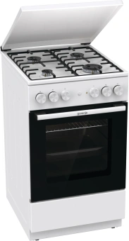 Плита Комбинированная Gorenje GK5A22WH белый (металлическая крышка) реш.сталь - купить недорого с доставкой в интернет-магазине