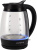 Чайник электрический Polaris PWK 2006CGL 2л. 2200Вт черный корпус: стекло/пластик (020346) - купить недорого с доставкой в интернет-магазине