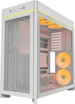 Корпус Montech HS01 PRO белый без БП ATX 5x120mm 2xUSB3.0 1xUSB3.1 audio - купить недорого с доставкой в интернет-магазине