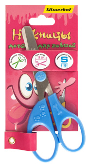 Ножницы для левшей Silwerhof Монстрики детские 130мм ручки пластиковые асим. ассорти - купить недорого с доставкой в интернет-магазине