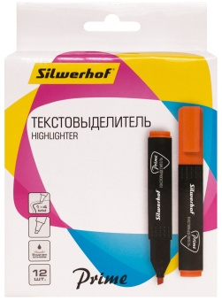 Текстовыделитель Silwerhof Prime 108031-06 скошенный пиш. наконечник 1-4мм оранжевый коробка - цена, купить или заказать с доставкой в интернет-магазине Текстовыделитель Silwerhof Prime 108031-06 скошенный пиш. наконечник 1-4мм оранжевый коробка - купить недорого с доставкой в интернет-магазине