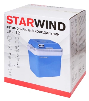 Автохолодильник Starwind CB-112 24л 48Вт голубой/белый - купить недорого с доставкой в интернет-магазине