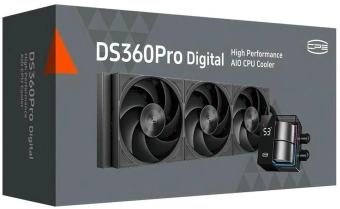 Система водяного охлаждения PcCooler DS360 Pro Digital ARGB Soc-AM5/AM4/1200/1700/1851 черный 4-pin 15-34.3dB Al LCD 310W Ret (D7-S360WBKN-GL) - купить недорого с доставкой в интернет-магазине