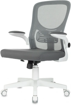 Кресло Бюрократ ASTER N-W темно-серый TW-04 Neo Grey сетка/ткань крестов. пластик пластик белый - купить недорого с доставкой в интернет-магазине