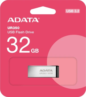 Флеш Диск A-Data 32GB UR350 UR350-32G-RSR/BK USB3.2 серебристый/черный - купить недорого с доставкой в интернет-магазине