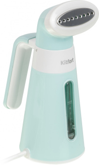 Отпариватель ручной Kitfort КТ-928-3 600Вт бирюзовый/белый - купить недорого с доставкой в интернет-магазине