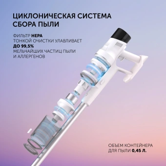 Пылесос Polaris FusionPro PVCS 4010 450Вт белый - купить недорого с доставкой в интернет-магазине