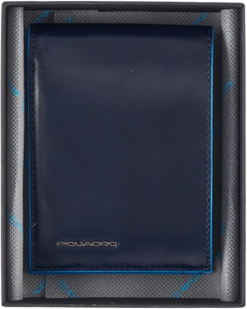 Кошелек мужской Piquadro Blue Square PU257B2R/BLU2 синий натур.кожа - купить недорого с доставкой в интернет-магазине