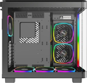 Корпус Montech King 95 Pro черный без БП ATX 7x120mm 2x140mm 2xUSB3.0 audio bott PSU - купить недорого с доставкой в интернет-магазине