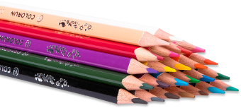 Карандаши цв. Deli EC00320 ColoRun трехгран. тополь 24цв. коробка/европод. (24шт) - купить недорого с доставкой в интернет-магазине