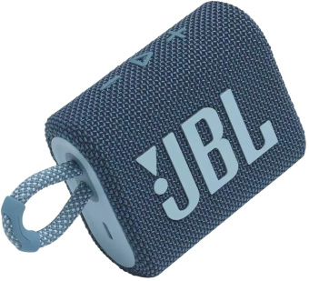 Колонка порт. JBL GO 3 синий 4.2W 1.0 BT 10м (JBLGO3BLU) - купить недорого с доставкой в интернет-магазине