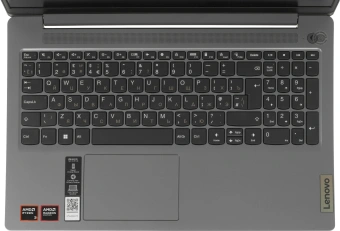 Ноутбук Lenovo IdeaPad Slim 3 15AMN8 Ryzen 3 30 8Gb SSD256Gb AMD Radeon 610M 15.6" IPS FHD (1920x1080) без ОС grey WiFi BT Cam (82XQ01CCPS) - купить недорого с доставкой в интернет-магазине
