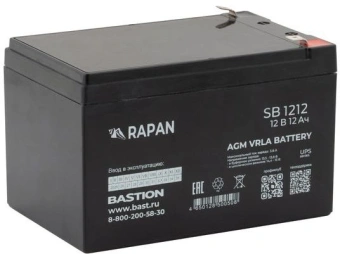 Батарея для ИБП Бастион RAPAN SB 1212 12В 12Ач - купить недорого с доставкой в интернет-магазине