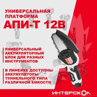 Цепная пила Интерскол ПЦА-4/12 дл.шины:5" (12.7cm) (811.0.0.70) - купить недорого с доставкой в интернет-магазине