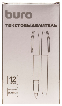Текстовыделитель Buro Base скошенный пиш. наконечник 1-4мм зеленый коробка - купить недорого с доставкой в интернет-магазине