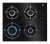Газовая варочная поверхность Electrolux KGG6407K черный - цена, купить или заказать с доставкой в интернет-магазине Газовая варочная поверхность Electrolux KGG6407K черный - купить недорого с доставкой в интернет-магазине