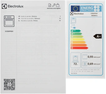 Духовой шкаф Электрический Electrolux EOD6P66X серебристый/черный - купить недорого с доставкой в интернет-магазине