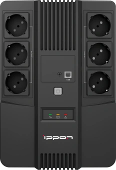 Источник бесперебойного питания Ippon Nut 650 360Вт 650ВА черный - купить недорого с доставкой в интернет-магазине