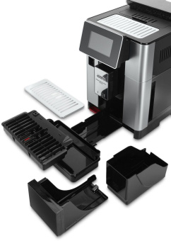 Кофемашина Delonghi ECAM610.55.SB 1450Вт черный/серебристый - купить недорого с доставкой в интернет-магазине