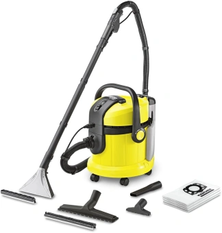 Пылесос моющий Karcher SE4001 1400Вт желтый/черный - купить недорого с доставкой в интернет-магазине