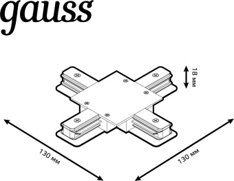 Соединитель Gauss TR138 белый - купить недорого с доставкой в интернет-магазине