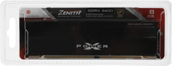 Память DDR4 8GB 3600MHz Silicon Power SP008GXLZU360BSC Xpower Zenith RTL Gaming PC4-28800 CL18 DIMM 288-pin 1.35В kit single rank с радиатором Ret - купить недорого с доставкой в интернет-магазине